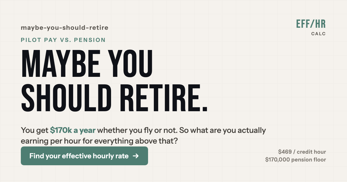 Maybe You Should Retire